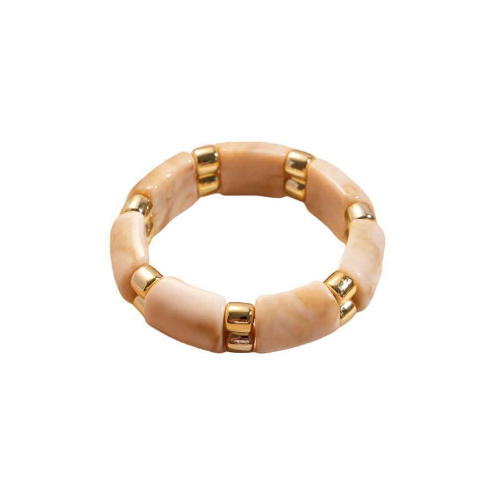 Bohemian Acrylic Bangle Geometric Retro Hand Ring Temperament Exaggerated Bracelet Summer