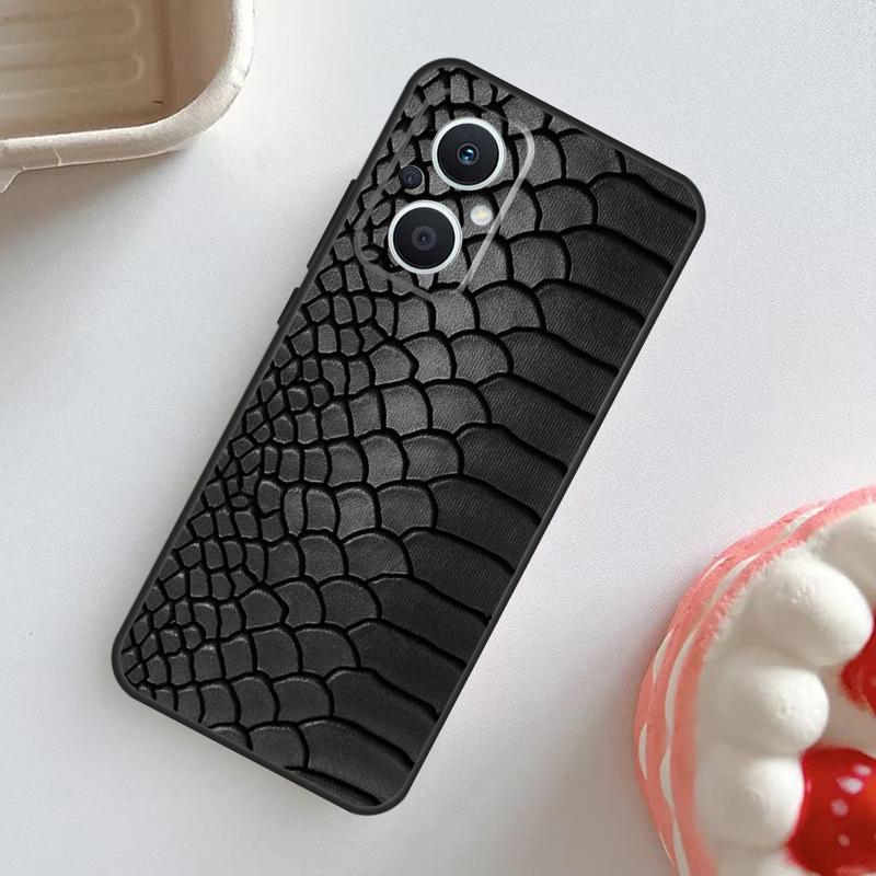 Чехол с текстурой змеиной кожи для OPPO Reno 7 8 6 5 4 Lite 8T 4Z 5Z 11 F 10 Pro OPPO Find X6 X5 Pro X2 X3 Neo Чехол