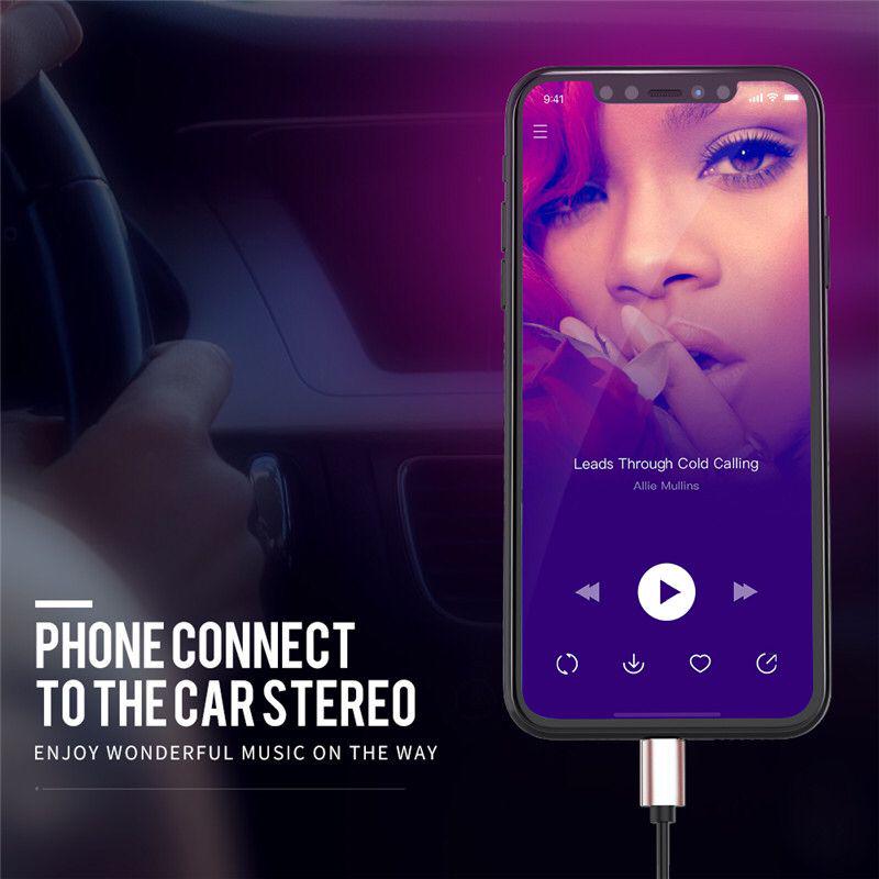 Аудио удлинительный кабель Type-C до 3,5 мм, аудио Aux кабель для Huawei, автомобильный провод для наушников, динамика, разъем 3,5, Aux USB C, адаптерный шнур