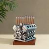 V8 Car Engine Pen Holder Resin Auto Engine Stationery Pencil Organizer Container Decoration Home Office Desktop Ornament