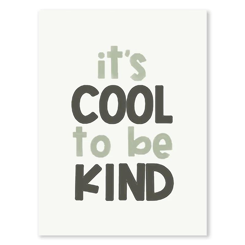 T's Cool To By Smiley Gallery Wall Art Biehl Smiley Alphabet Poster Green Sage Game Canvas Painter Residence Bedroom Decoration