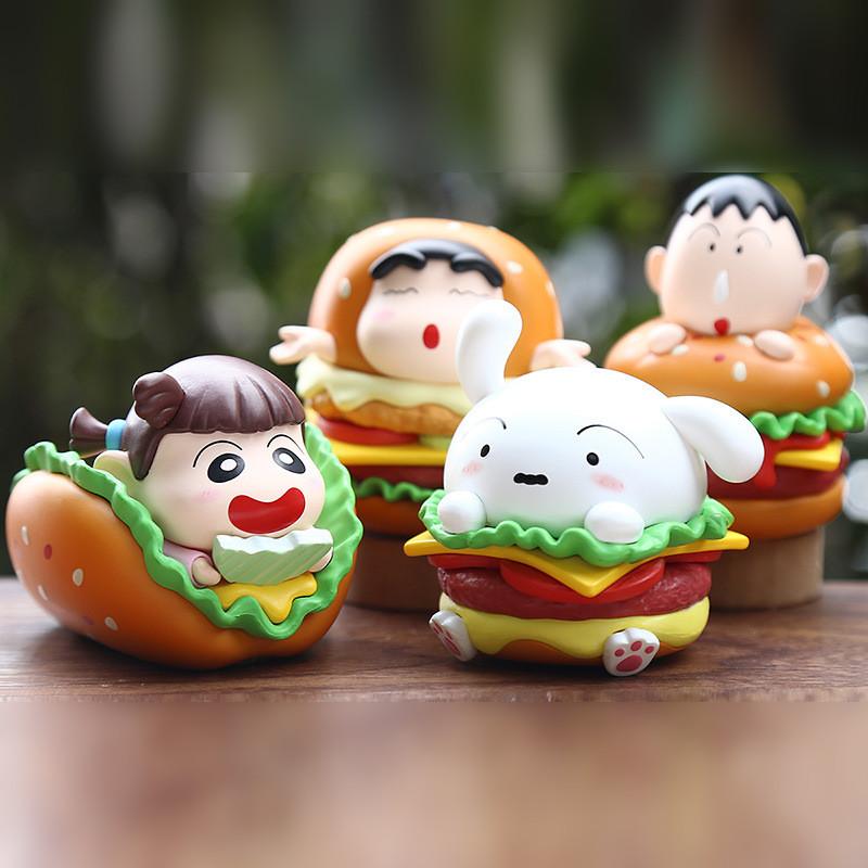 Chan Shin Crayon Character Food Model Toys Cute Cartoon Tabletop Decoration