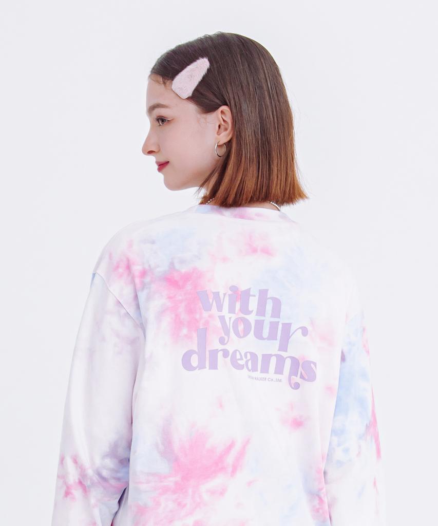 DAYLIFE Tie-Dye Long Sleeve (Pink)