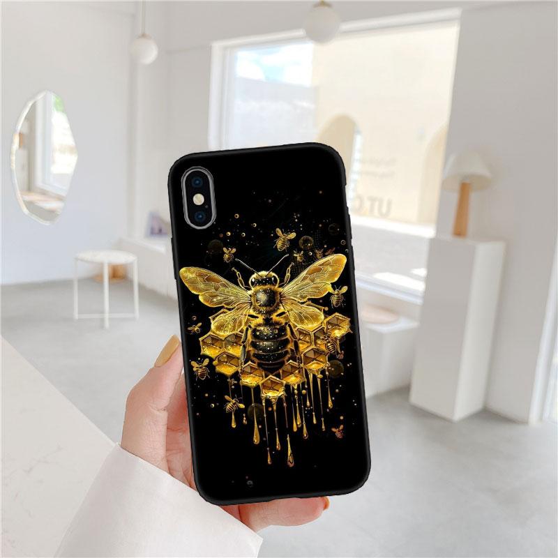 PP6 Художественные Пчелы Мультяшный Мягкий Чехол для Телефона для Samsung Galaxy S20 S21 S22 Ultra FE + Plus A21S A22 A24 A25 A26 A30 A30S A31