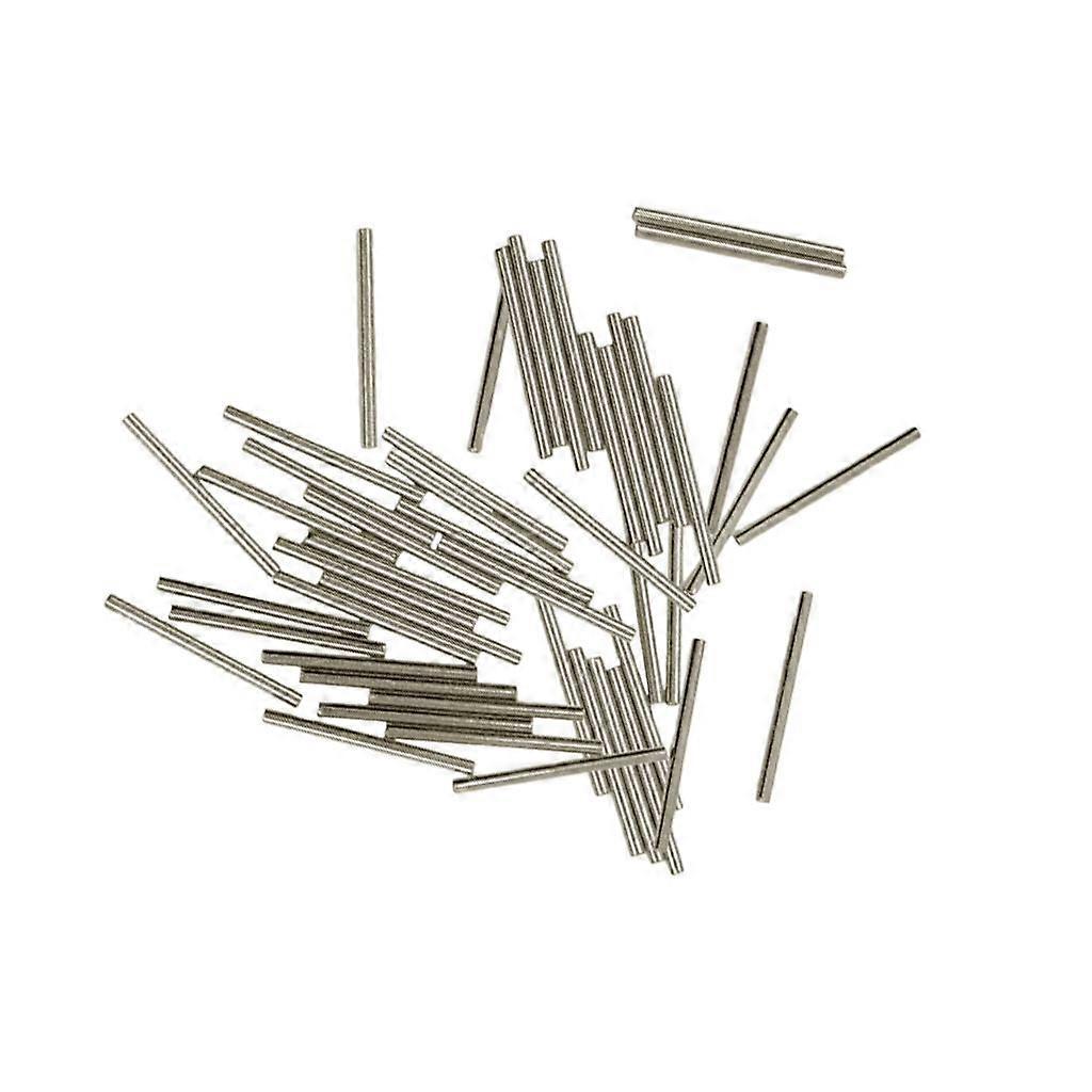 2x50 Pieces Plain Brass Tube Spacer Beads for Jewelry Making, Rose Gold, Silver