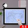 LED Drawing Board Eye Protection Dimmable Scale Non-Slip Mark Design Plug-and-Play Create Paintings Ultra-Thin A4