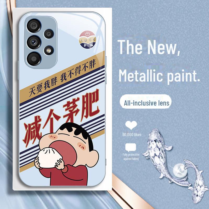 Чехол Samsung Liquid Glass S23 S21 S8 Trendy Xiaoxin Puls для мужчин и женщин 11 Funny Fit.