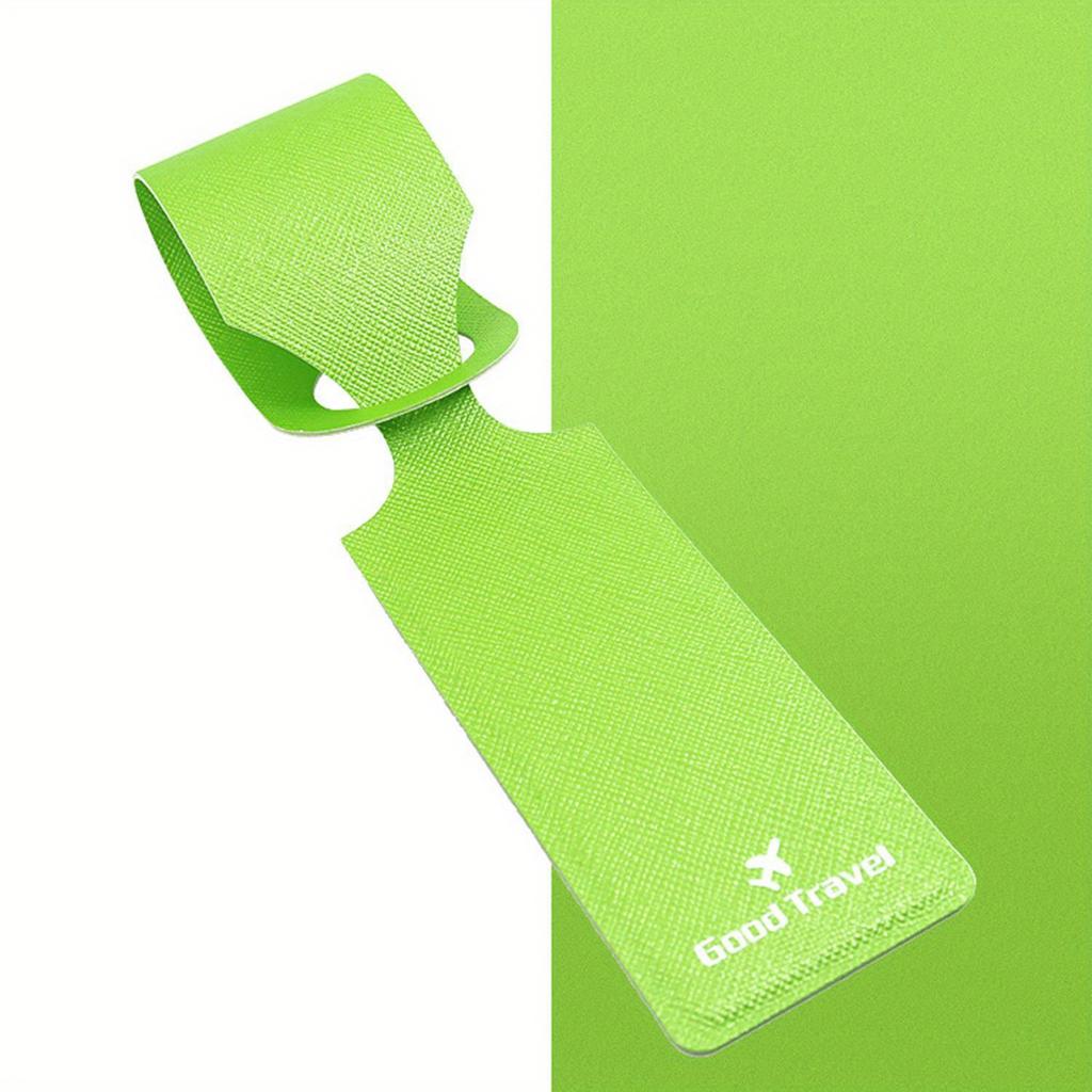 PU Leather Luggage Tag Suitcase Identifier Label Baggage Boarding Bag Tag Name ID Address Holder Anti Loss Travel Accessories