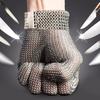 Yousheng Cut Resistant Glove Stainless Steel Mesh Metal Glove Adjustable Wrist Buckle Gloves Multi-Purpose Butcher Glove for Kitchen Cooking