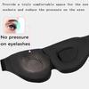 Zero Eye Pressure Blackout Eye Shade Light Blocking Sleeping Blindfold 3D Sleep Mask  Household