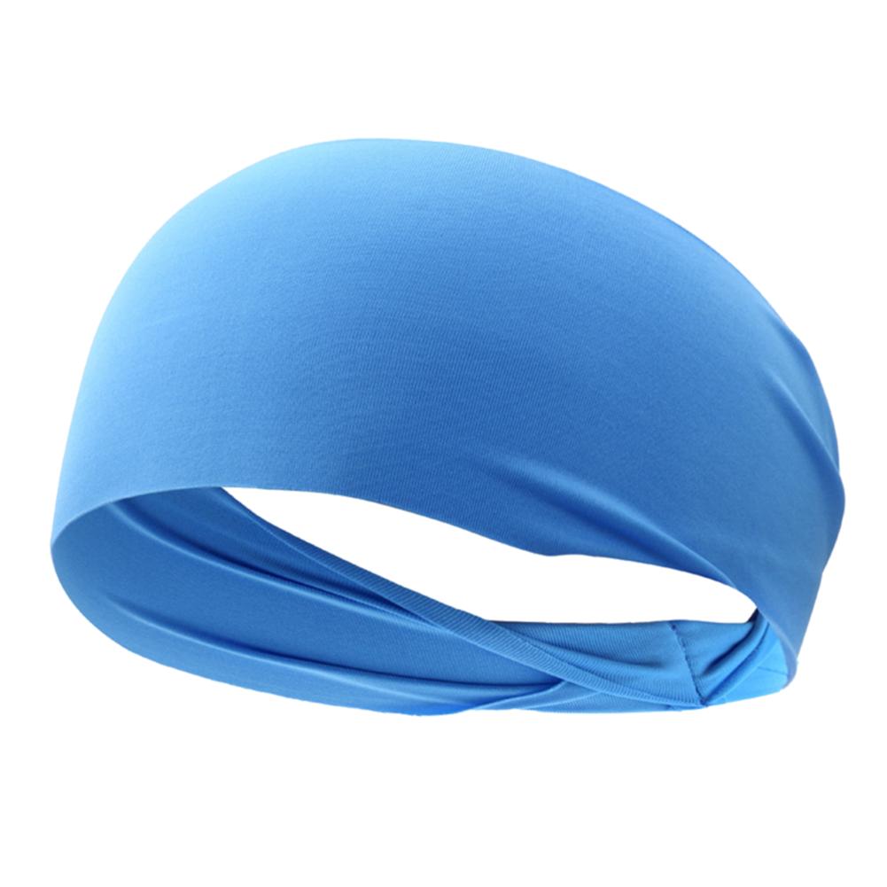 10-1pcs Elastic Headband Quick Dry Sweat Absorption Headdress Anti-slip Running Head Band Breathable for Yoga Running Biking
