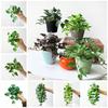 Soft Artificial Copper Coin Grass Plants Handmade Mini Bouquet Fake Ivy Leaf Leaves Office