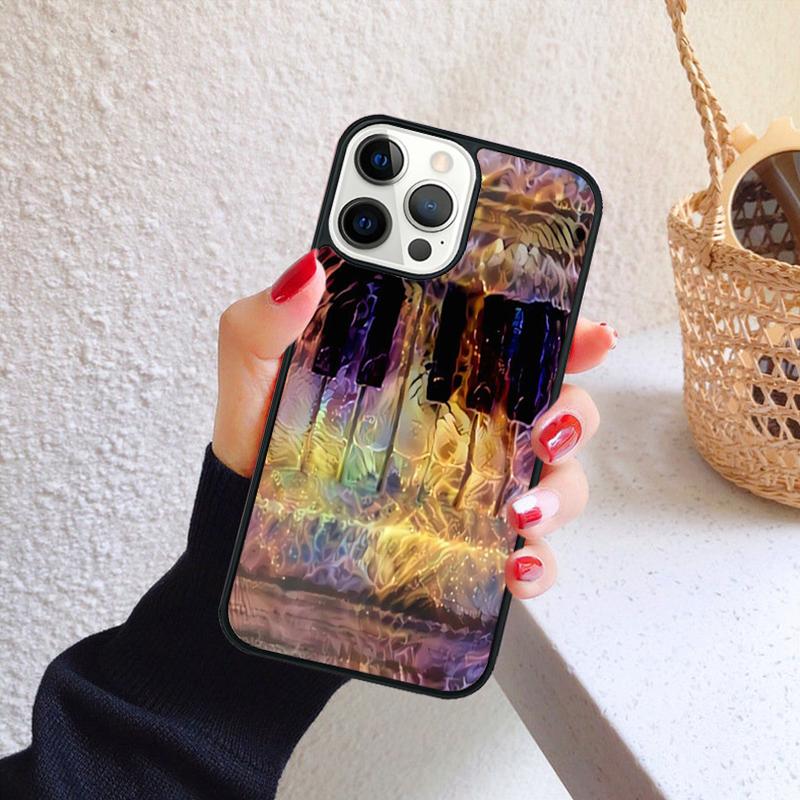 Чехол для телефона с клавишами пианино для iPhone 17 Air 16 Coque 15 14 12 13 PLUS 11 PRO MAX Задняя крышка Fundas Shell