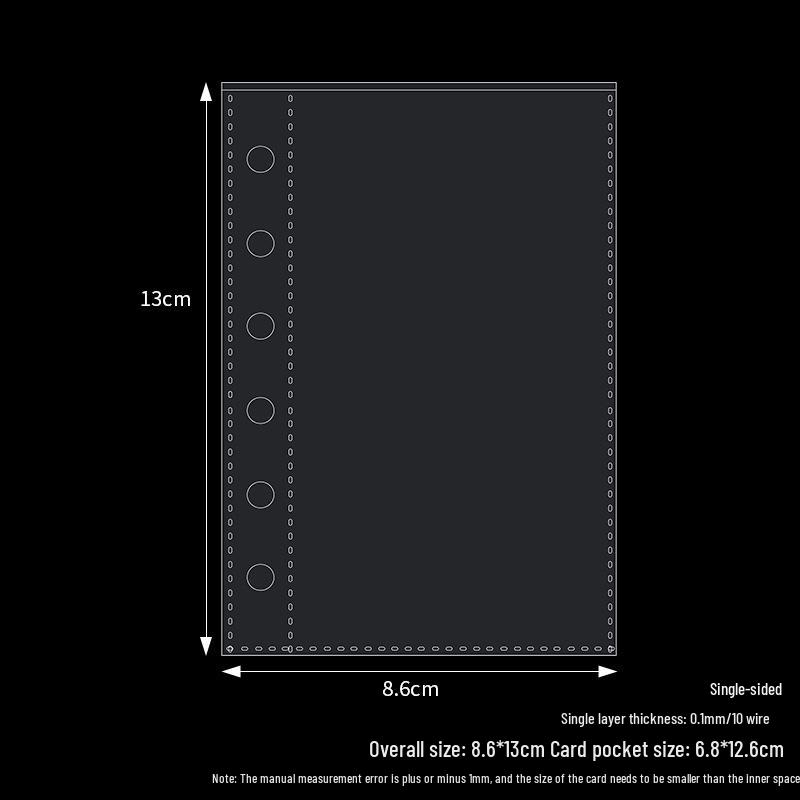 A7 High Transparency Two-Pocket 3-Inch Card Storage Album