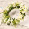 Spring Wreath Artificial Daisys Wreath with Flower Summer Wreath for Front Door Wall Window Party Festival Wedding Decors