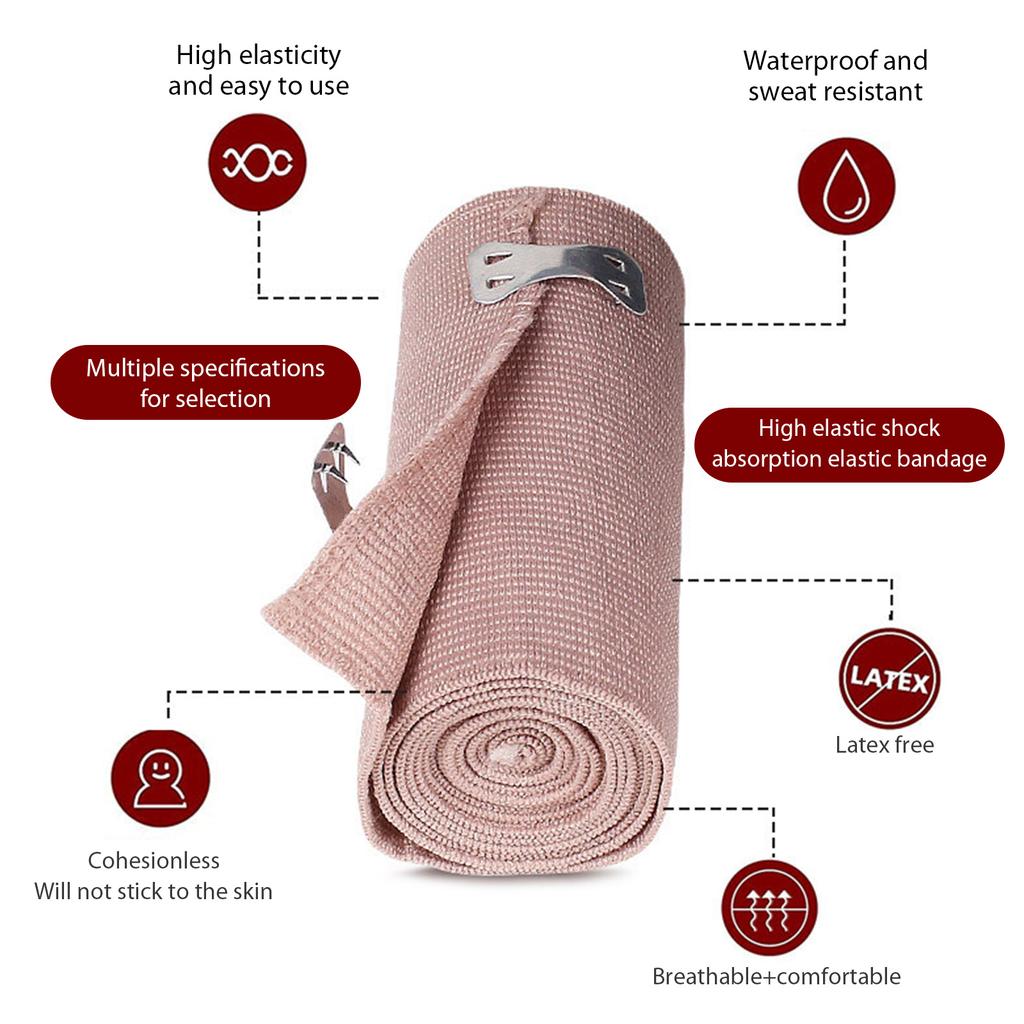 5/7.5/10/15 см повязка для перевязки ран, высокоэластичная экстренная повязка, дышащая, водонепроницаемая, с фиксированной пряжкой для пальцев, запястий, ног