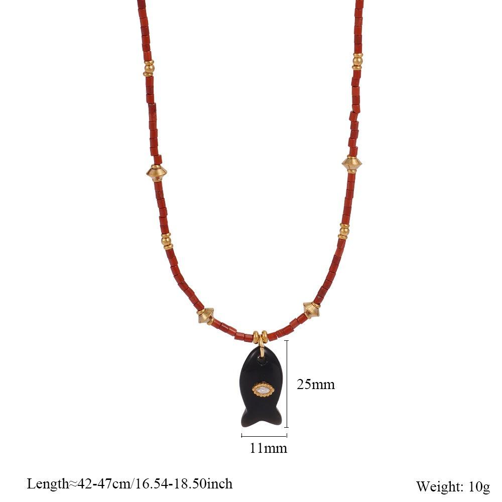 Богемия Мини Рыбка Ожерелье Украшения Океанский Стиль Пляжный Чокер Модный Кулон Рыбка Ожерелье Отпуск