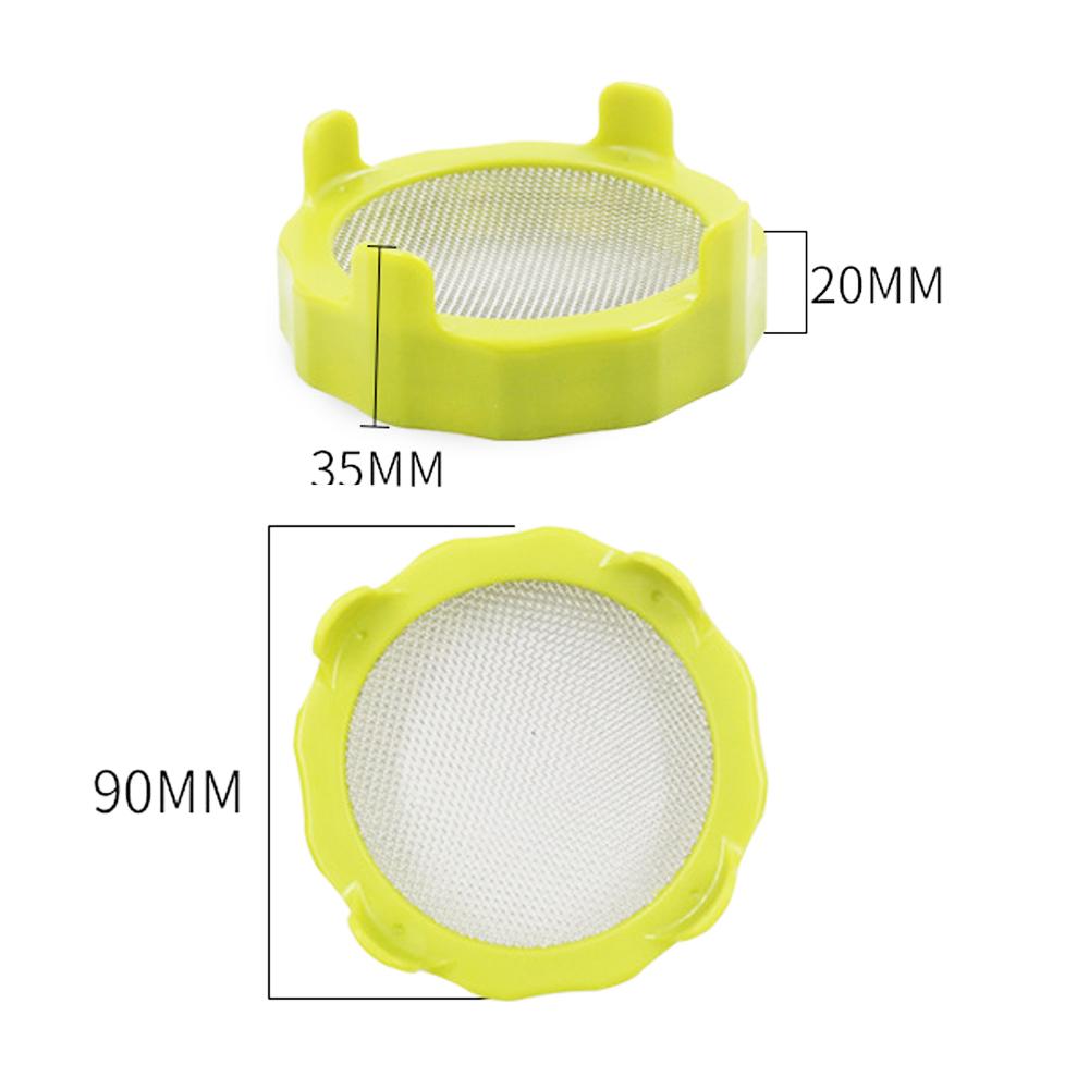 Sprouting Jars Lids Kit with Stainless Steel Screen for Wide Mouth Mason Jars