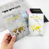 Marble Pattern PU Leather Passport Holder with Stitched Edges