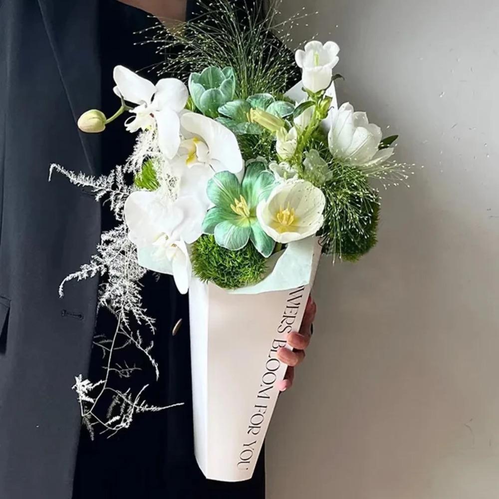 DIY Flower Packaging Box Paper Rose Flower Bouquet Wrapping Bag Valentine's Day Gift