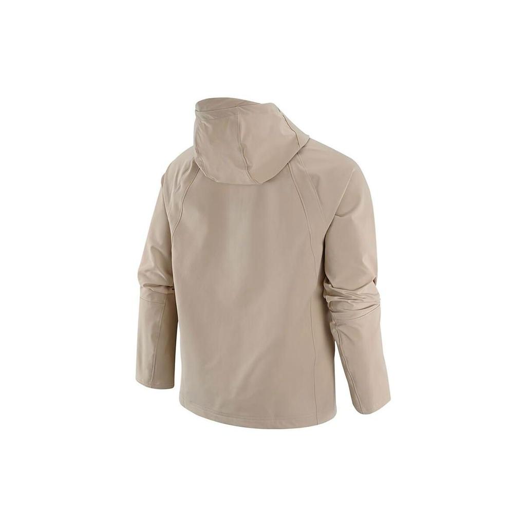 Jordan Classic Jumpman Logo Print Hooded Jacket Men Outerwear Beige DV1283-206