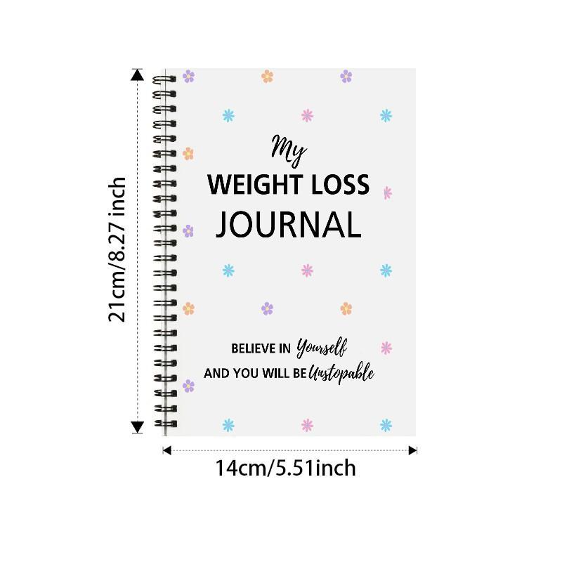 Weight Loss Journal Notebook Pounds Lost & Body Measurements Tracker Exercise Fitness Planner For Men Women Gym Enthusiasts