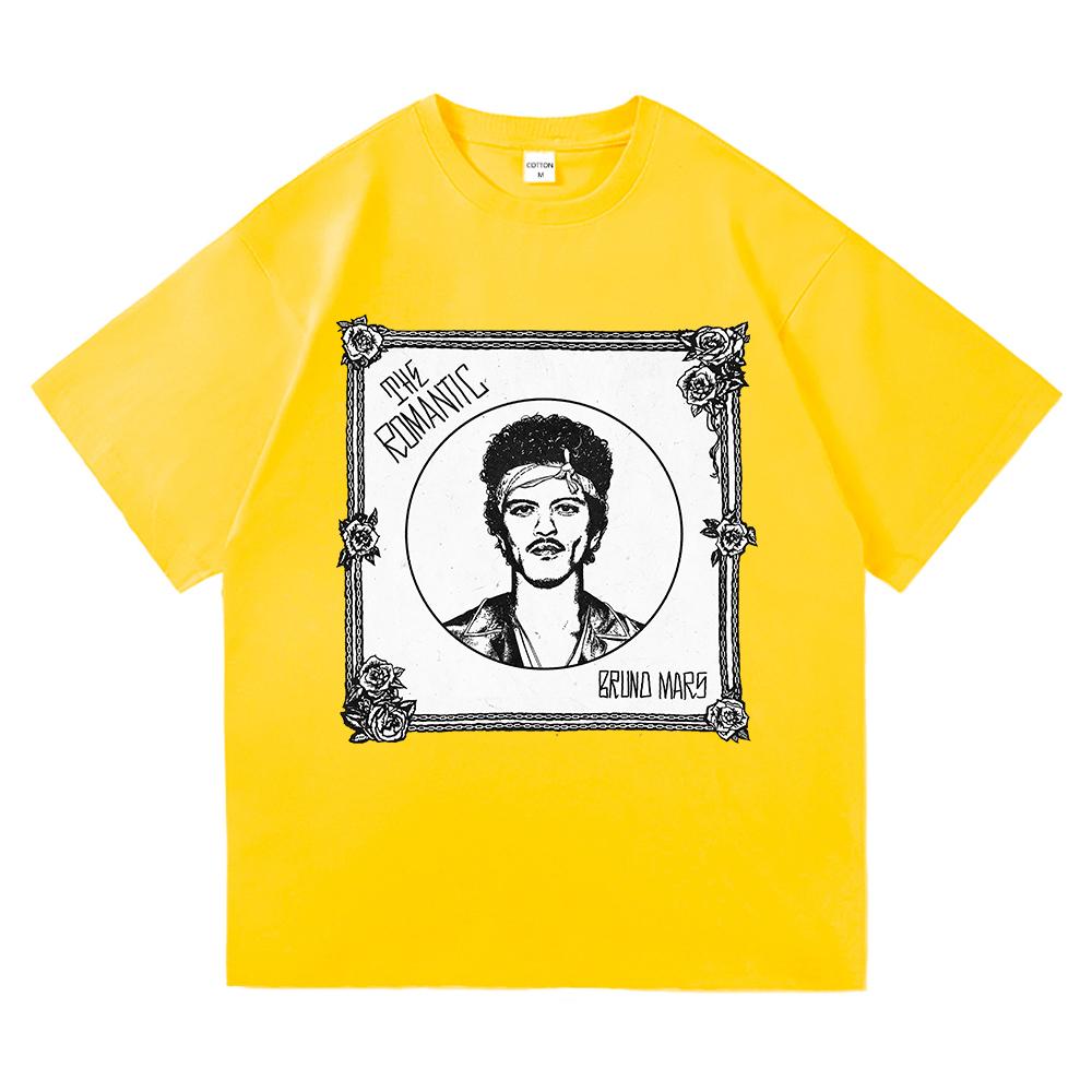 Bruno Mars The RoUnisextic Tee Shirt 2026 New Album Retro UnisexWomen Clothing Harajuku High Quality Tops Cotton TShirts Vintage