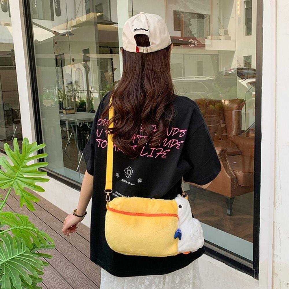 Cross Body Bag Pelican Shoulder Bag Cartoon Plush Pelican Ita Bag Big Mouth Pelican Bag Girls