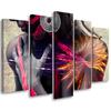 Five Piece Picture Canvas Print Female Nude