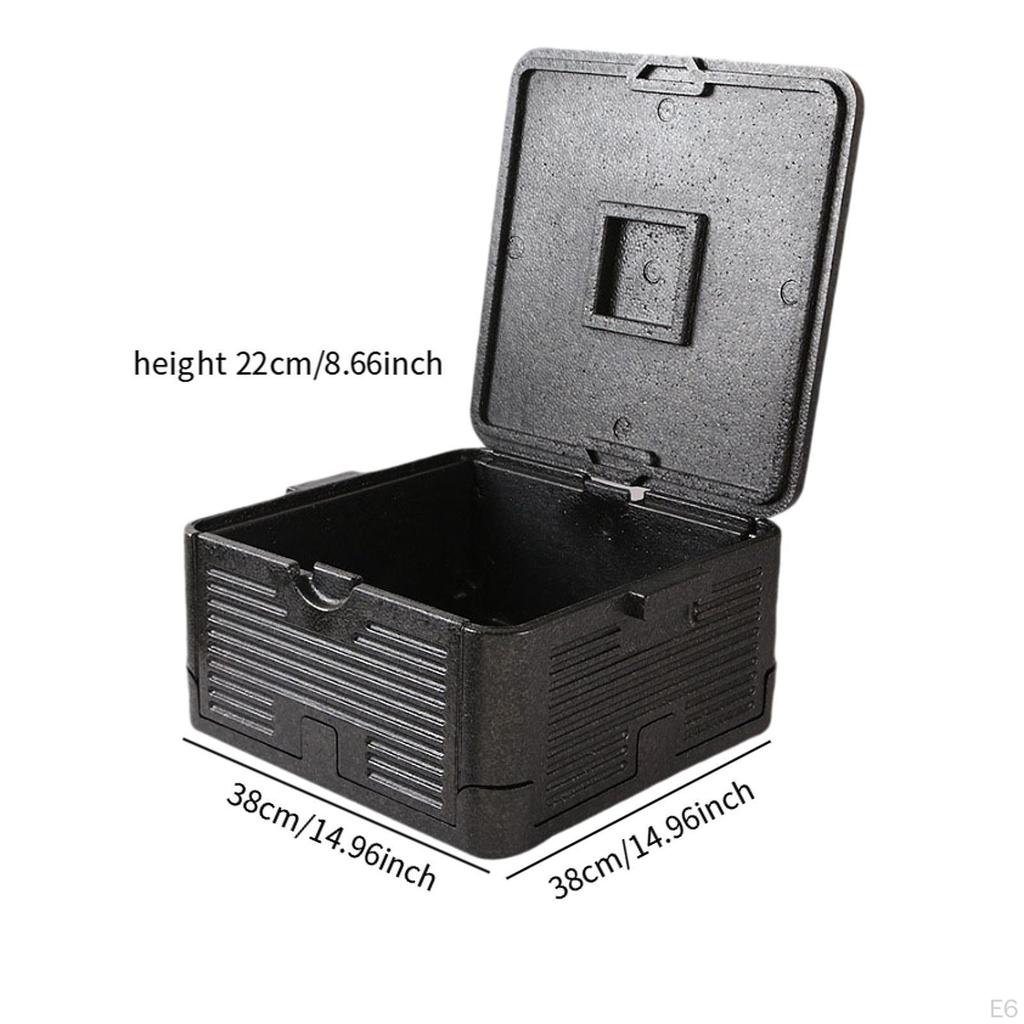 Camping Cooler Insulated Ice Chest Folding with Lid, Storage, Reusable Foam Food Carrier