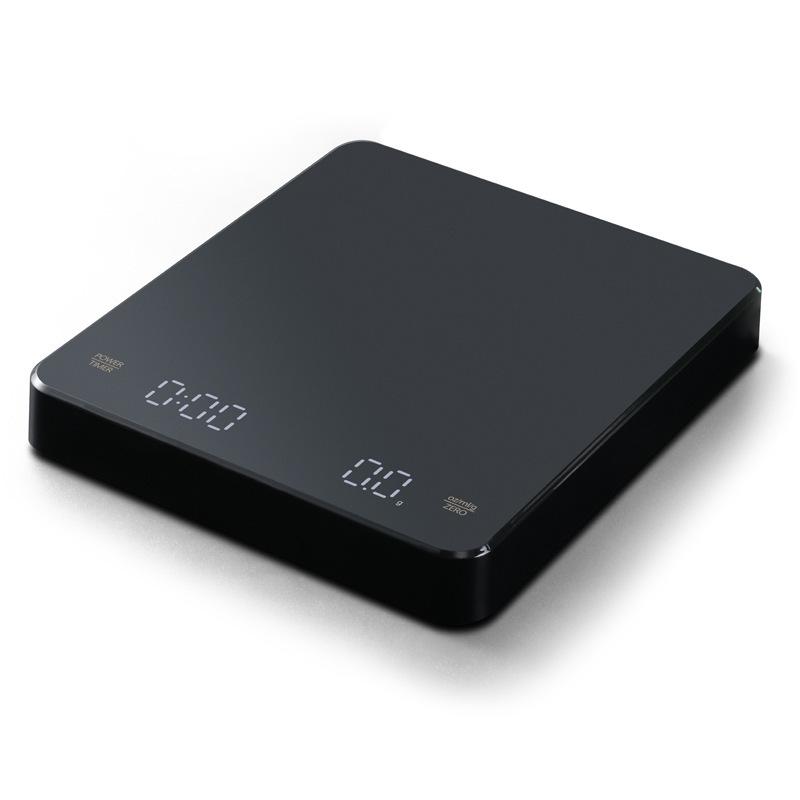 Цифровые весы для кофе с таймером, светодиодным экраном, эспрессо, USB, макс. 3 кг, вес 0,1 г, высокоточные измерения в унциях/мл/г, кухонные весы