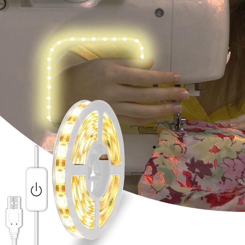 2835 светодиодная лента сенсорная 5 В USB светодиодная гибкая лента подсветка для комнаты шкаф швейная машина освещение