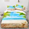 Starfish Duvet Cover King Queen Blue Ocean Bedding Set Beach Seaside Quilt Cover Sea Animal 2/3pcs Polyester Comforter Cover