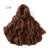 High-Quality Cotton Linen Gauze Scarf: Breathable, Encrypted Sunscreen, Four-Circle Fringe Shawl, Women's Malay Head Scarf