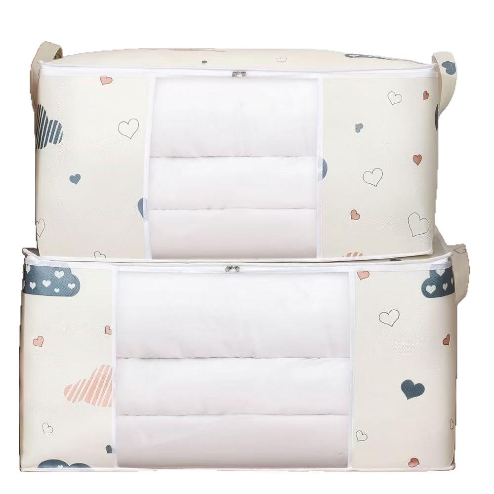 Многофункциональная хлопковая сумка-органайзер для хранения одеял и одежды - Пылезащитный органайзер для упаковки и переезда