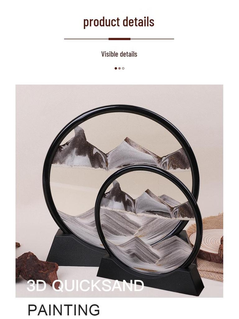 3D Динамическая картина «Песочные часы» - Креативный декор для дома и винного шкафа, подарок