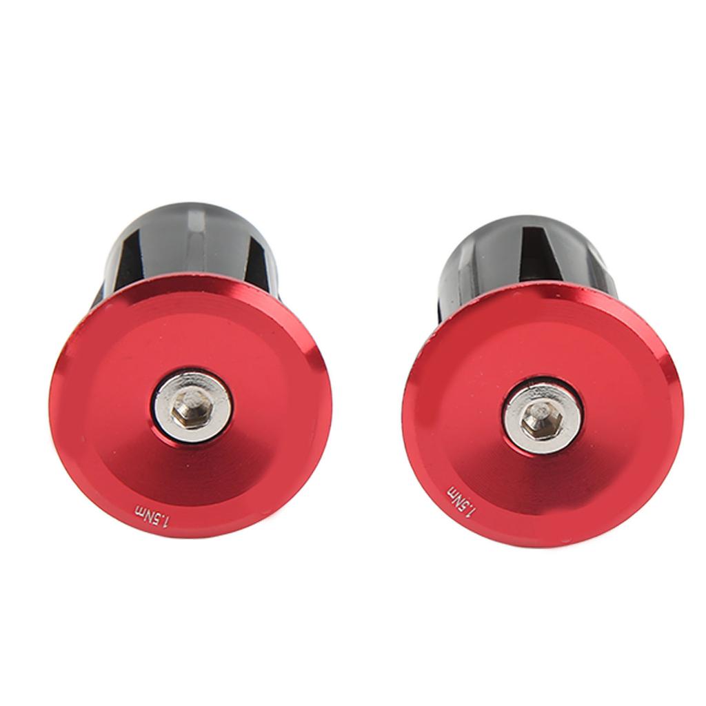 2pcs Handlebar Plug Aluminium Plastic Light Weight Bike Bar End Plug for Mountain Bikes Road Bikes