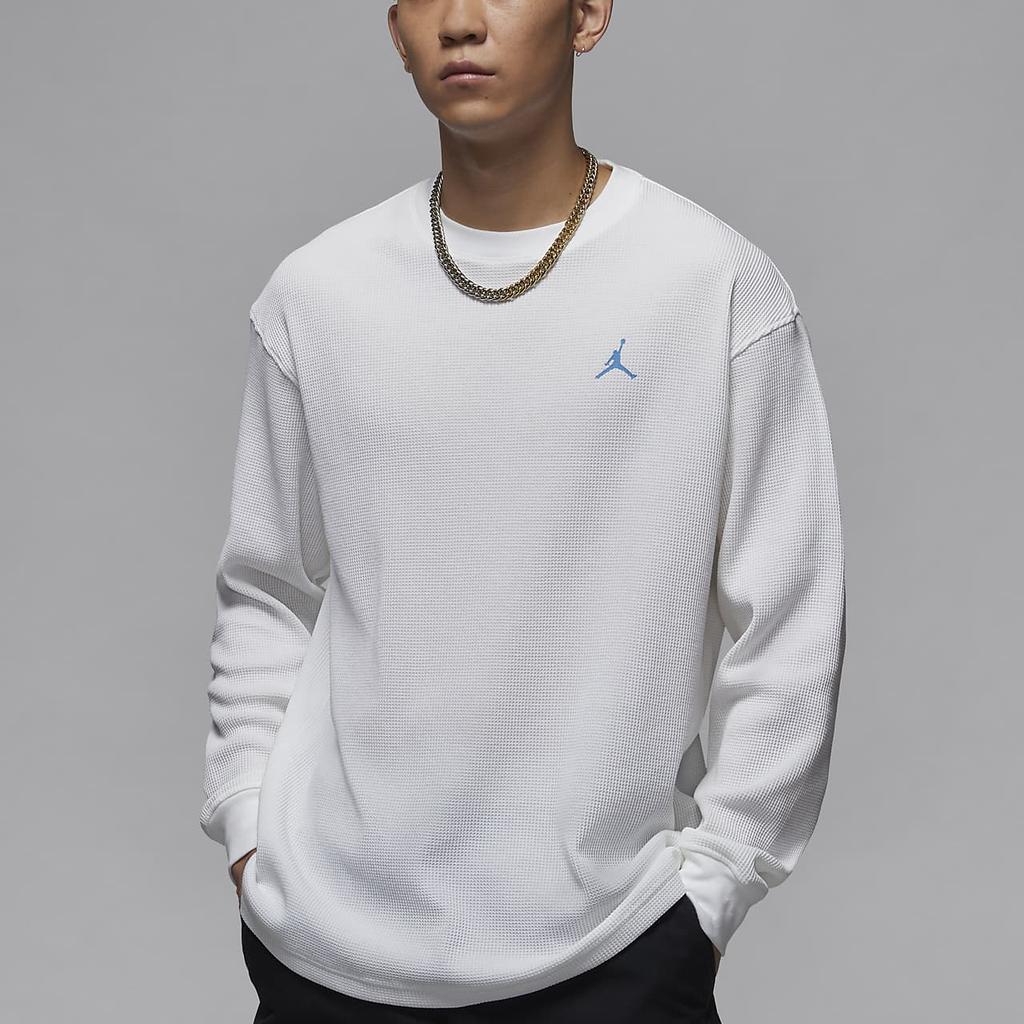 Jordan Essentials Удобный свободный пуловер с длинным рукавом Толстовка мужская толстовка белая легендарно-синяя FV7457-100
