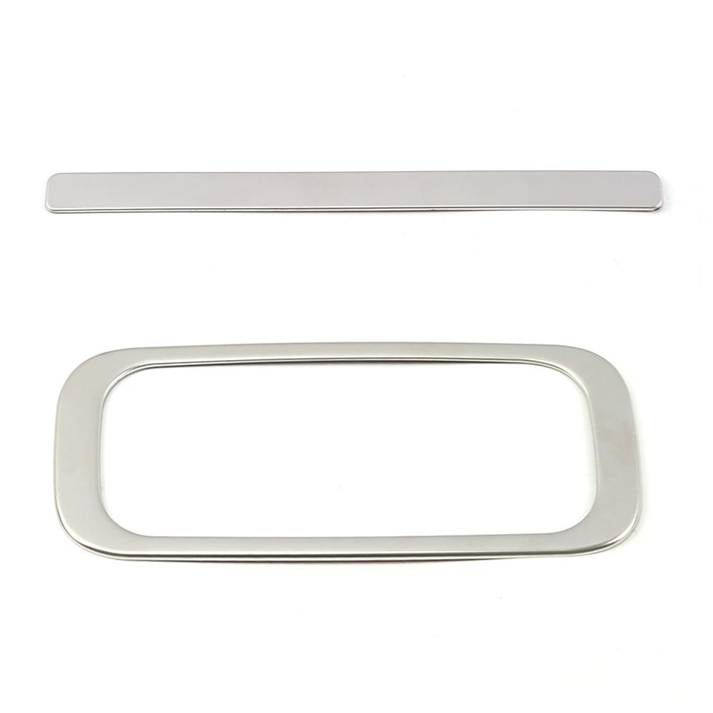 Для Volvo XC60 2018 2019 2024 автомобильный держатель стакана для воды на заднем сиденье рамка крышка отделка из нержавеющей стали молдинги салона наклейка