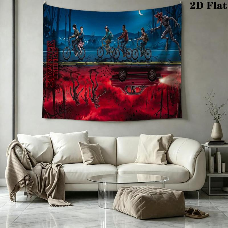 Stranger Series Wall Tapestry Aesthetic Wall Hanging Printed Fabric Blanket Decorative Tapestries for Bedroom Living Room Home Decor