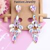 Художественные хрустальные серьги для женщин - Цинковый сплав Корейский стиль