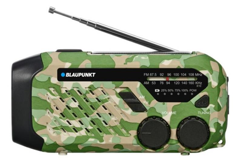 Blaupunkt er10gc survival emergency radio green-black