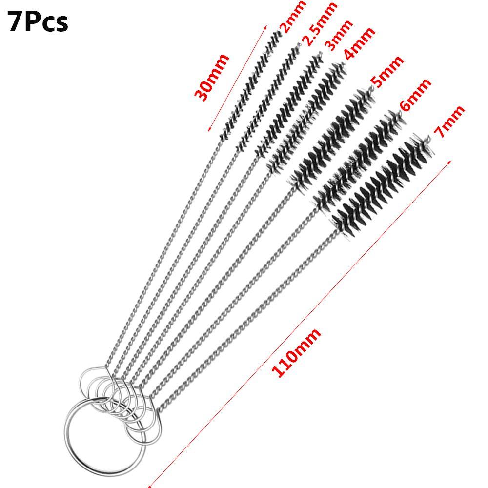 New Spiral Handle Stainless Steel Washing Bottle Brush Water Cup Straw Cleaner Cleaning Tools