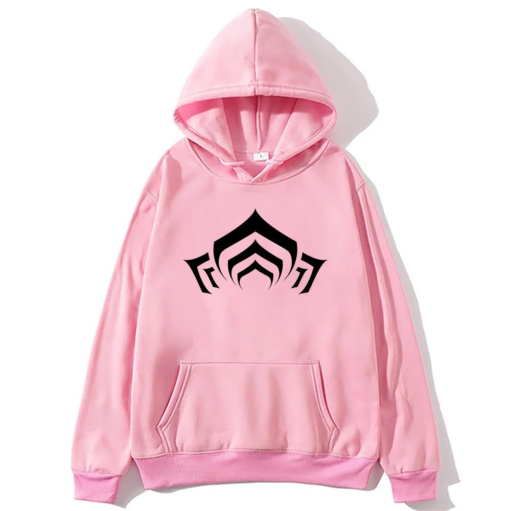 Warframe Logo Graphic Men's Hoodie Fall Long Sleeve Tracksuit Unisex Women Men High Street Sweatshirt Oversized Pullovers