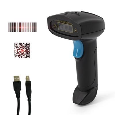 1D 2D сканер штрих-кода ручной USB-считыватель штрих-кодов с ручным триггером/автоматическое непрерывное сканирование