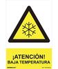 Danger Sign Warning Low Temperature (PVC 0.7mm) 30x40cm Normal Light