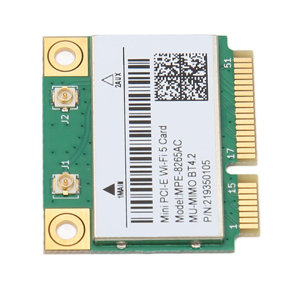 MINI PCIE 1200M WiFi Adapter 8265AC 2.4GHz 5GHz Dual Band 802.11ac Bluetooth 4.2 Network Card for Windows 10 8.1 8 7