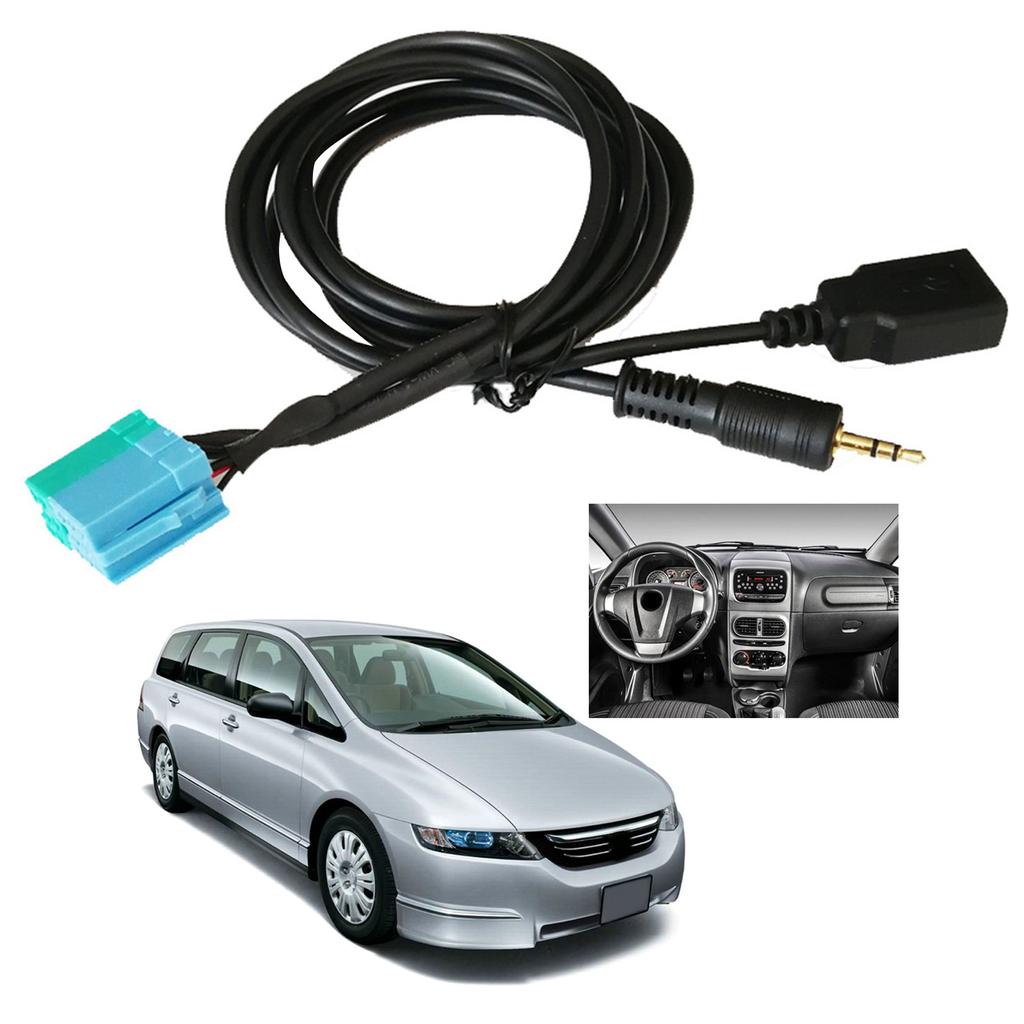 AUX In Audio Input Cable Female 3.5mm USB Jacks Adapter for Cars