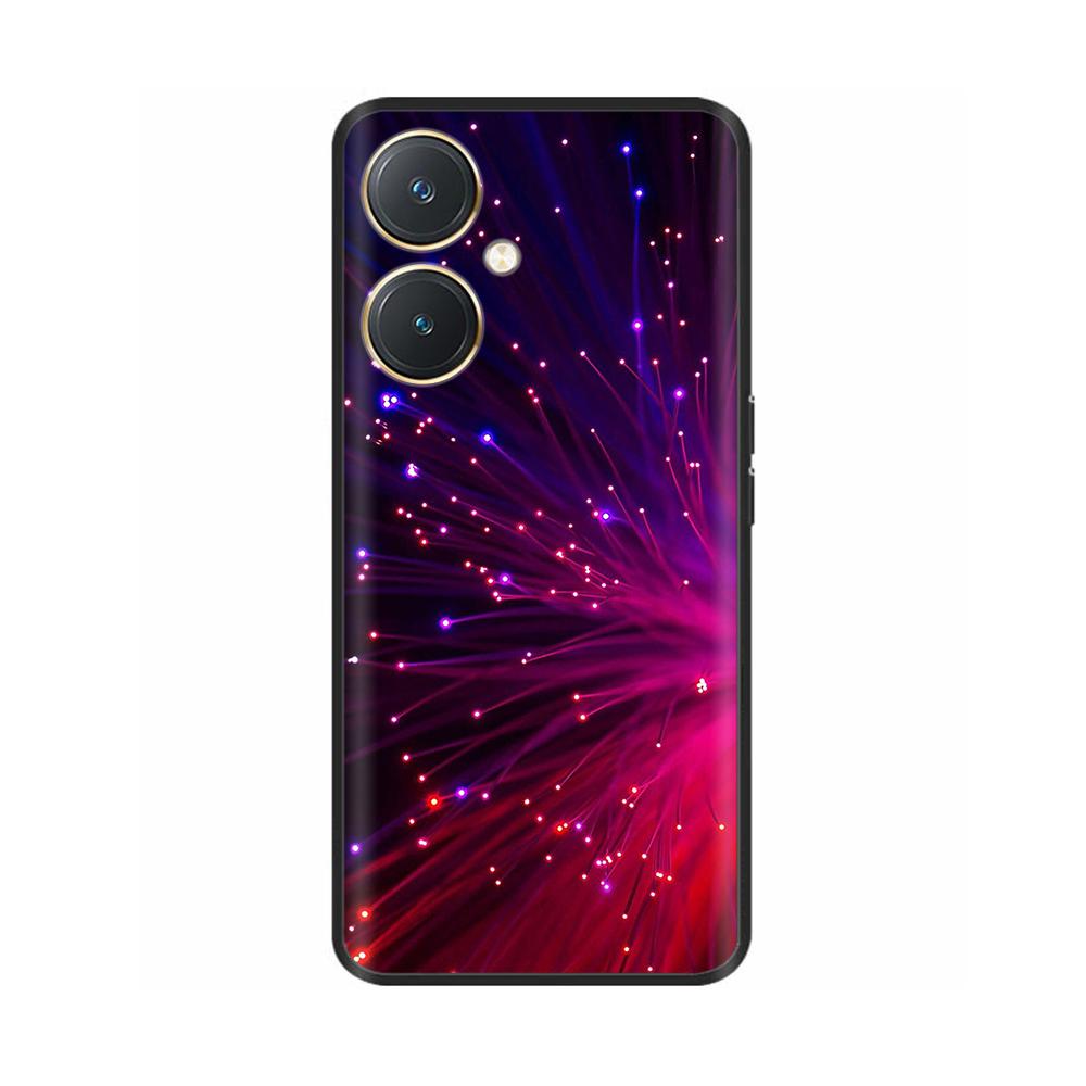 Чехол для Vivo Y27 Черный Чехол Череп Волк Силиконовый Мягкий Задние Чехлы Для Vivo Y27 5G Чехол для Телефона VivoY27 Y 27 2023 Защитный Чехол