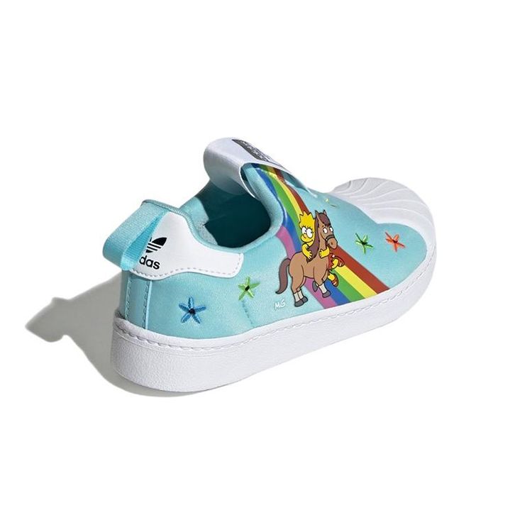 The Simpsons x adidas Superstar 360 J Лиза и ее пони Детские кроссовки Бирюзовый Облачно-белый Основной черный GY9215